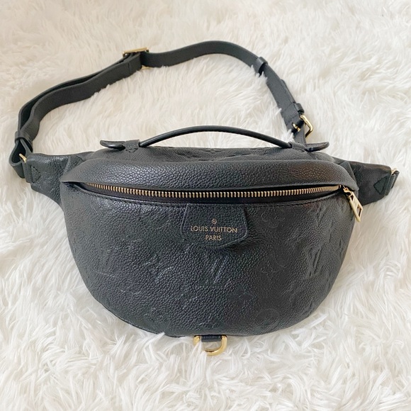 (Sold) Louis Vuitton Bumbag Monogram Empreinte Black Leather Crossbody Fanny - Picture 2 of 8